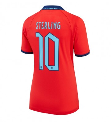 England Raheem Sterling #10 Bortatröja Kvinnor VM 2022 Kortärmad